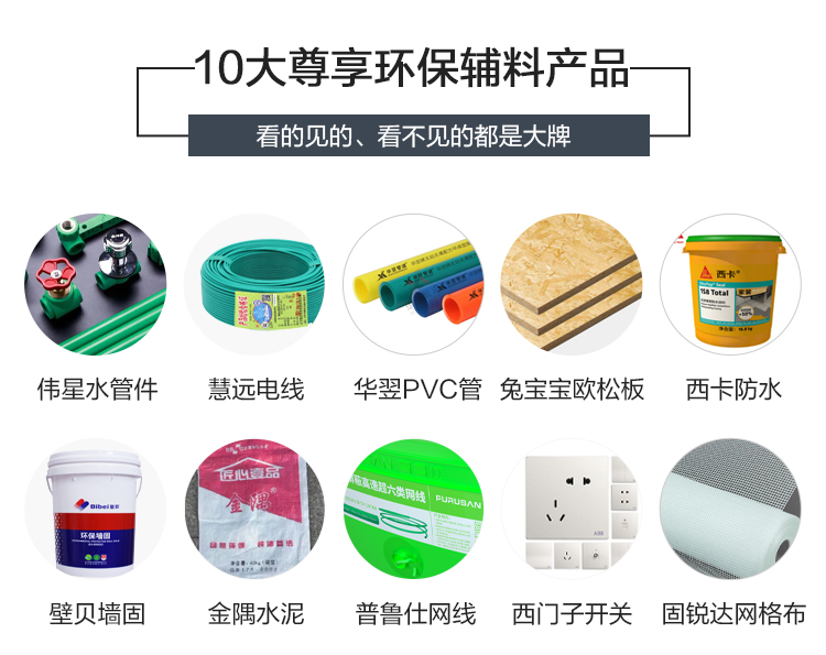 8大尊享高端主材配置